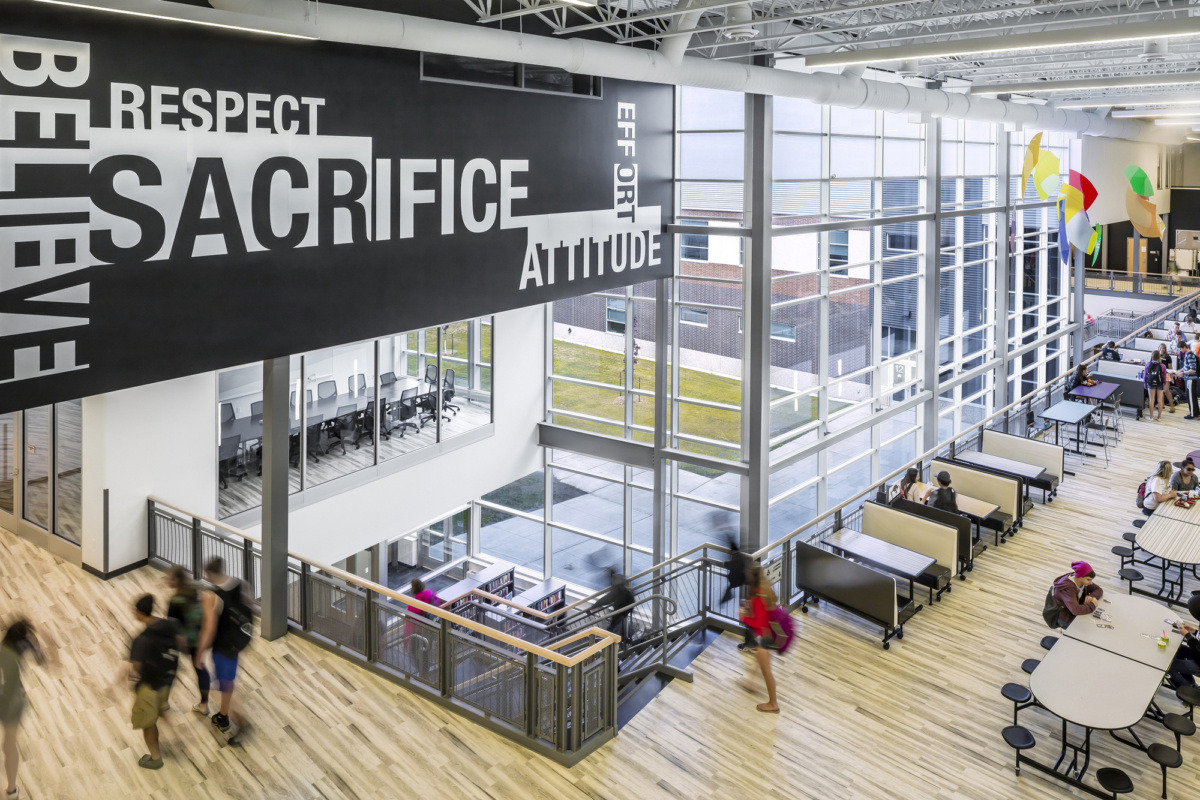 北达科他州百年中学新校区-7