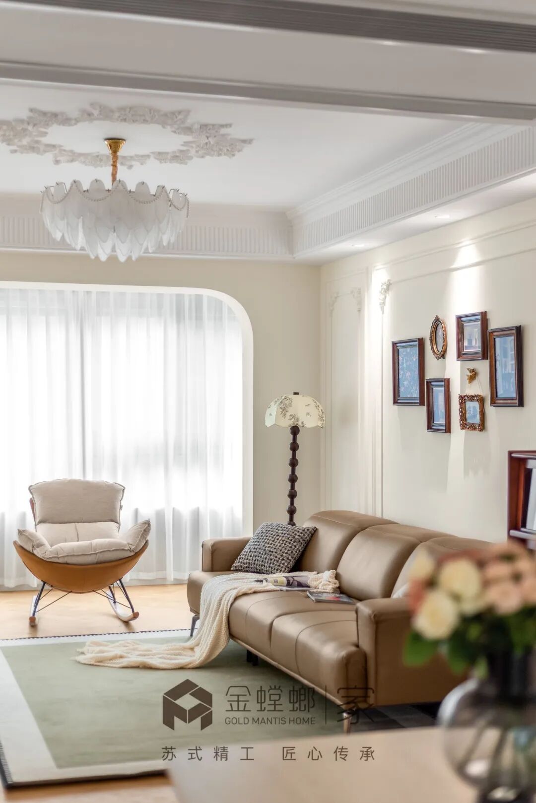 「金螳螂家泗阳店」130㎡法式奶油|柔美高于锐利-36