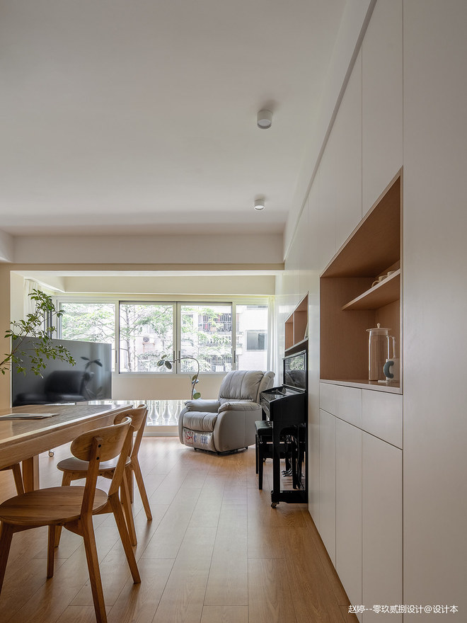 三居95平米装修案例_效果图 - 去客厅化+开放式书房，打造共同学习亲子宅 - 设计本-14