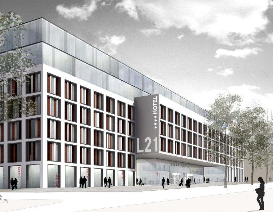 Hotel Lautenschlagerstrasse Stuttgart mit Handel und Büroflächen-8