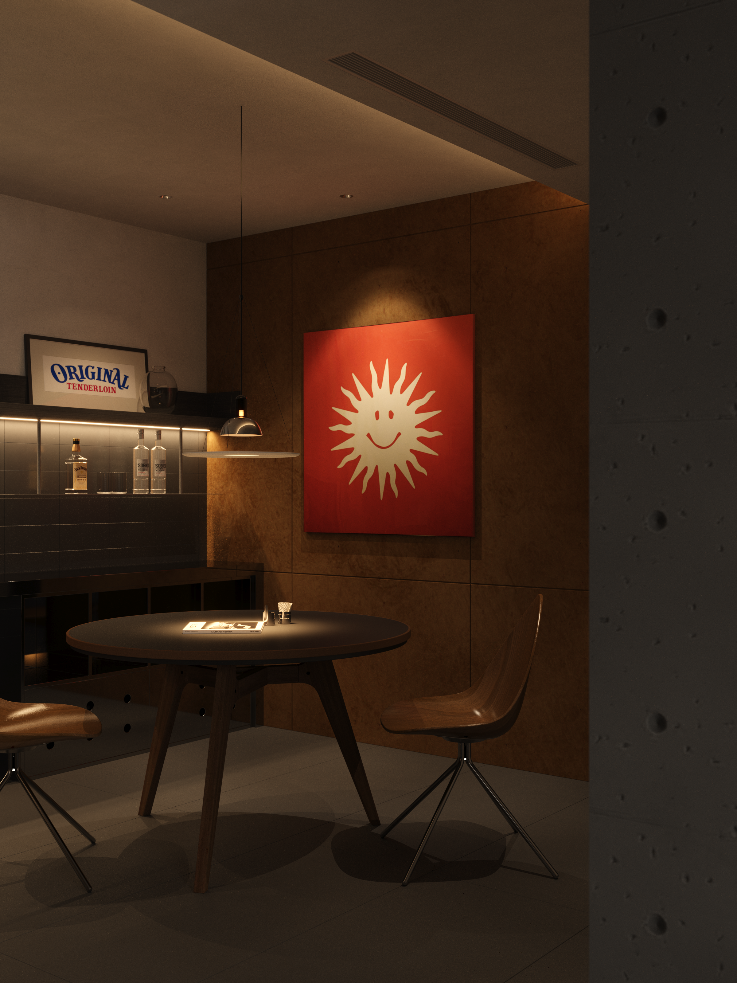 工业风男生公寓设计-1