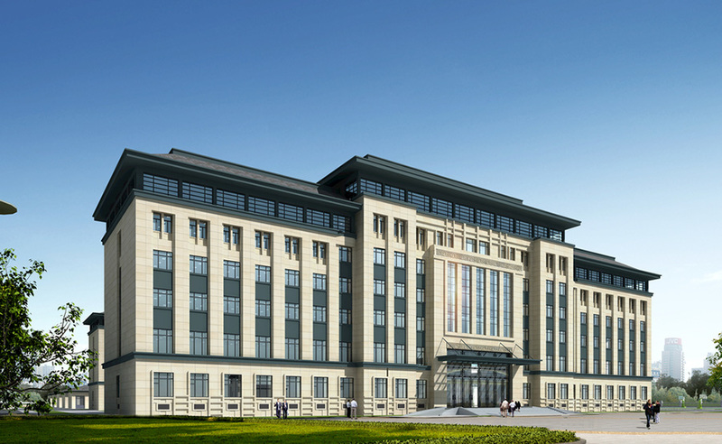 办公楼建筑外观设计案例效果图-6