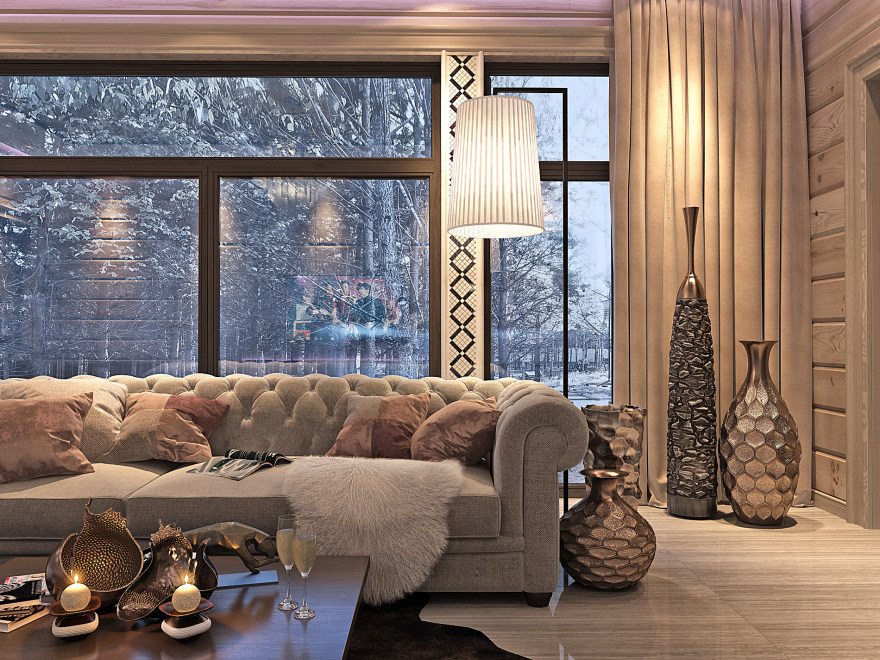 芬兰豪华木屋放松区设计丨芬兰 HONKA 公司-9