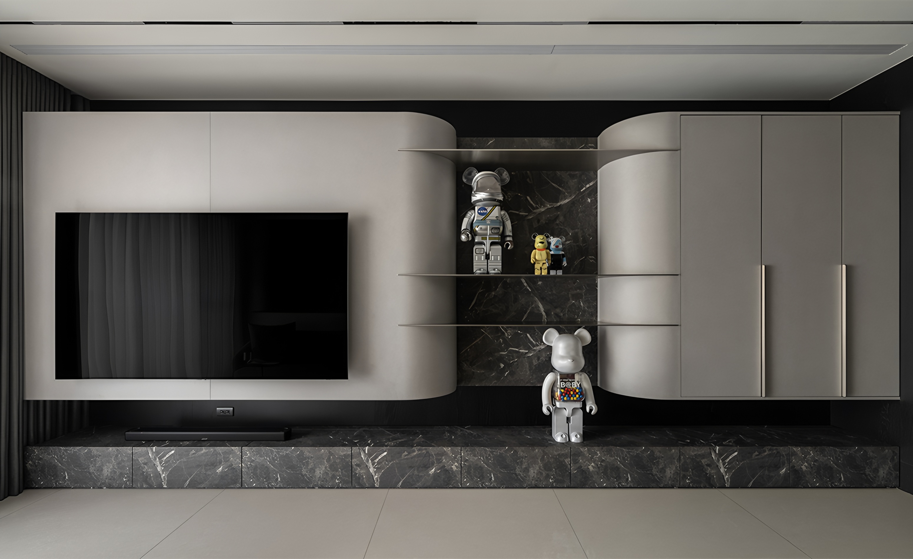 台南33坪灰韵蕴藏金属光住宅设计丨中国台南丨乔治黑羊设计-35