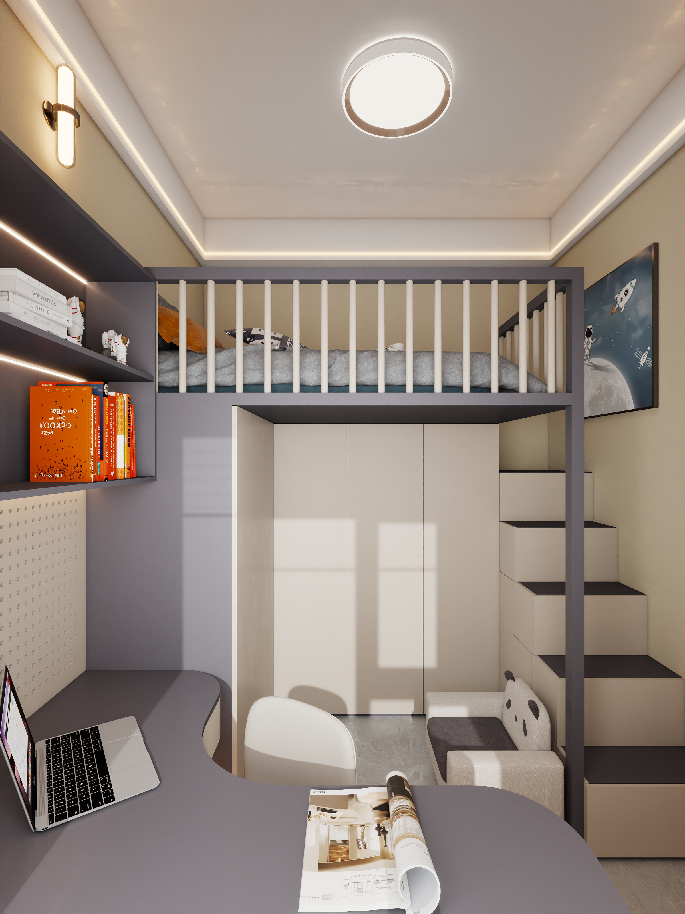 四川岳池御龙湾（214平方意式极简六居室）-62