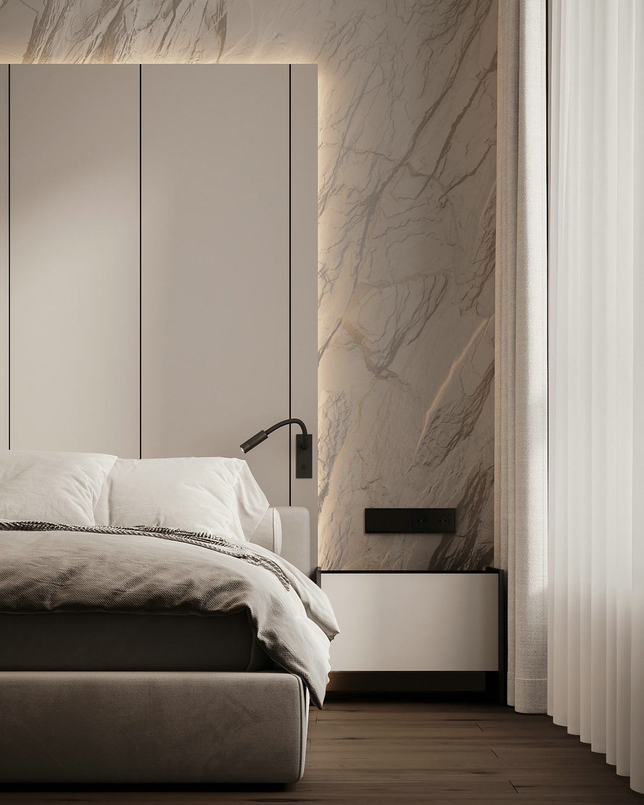 95㎡中性色系公寓设计-14