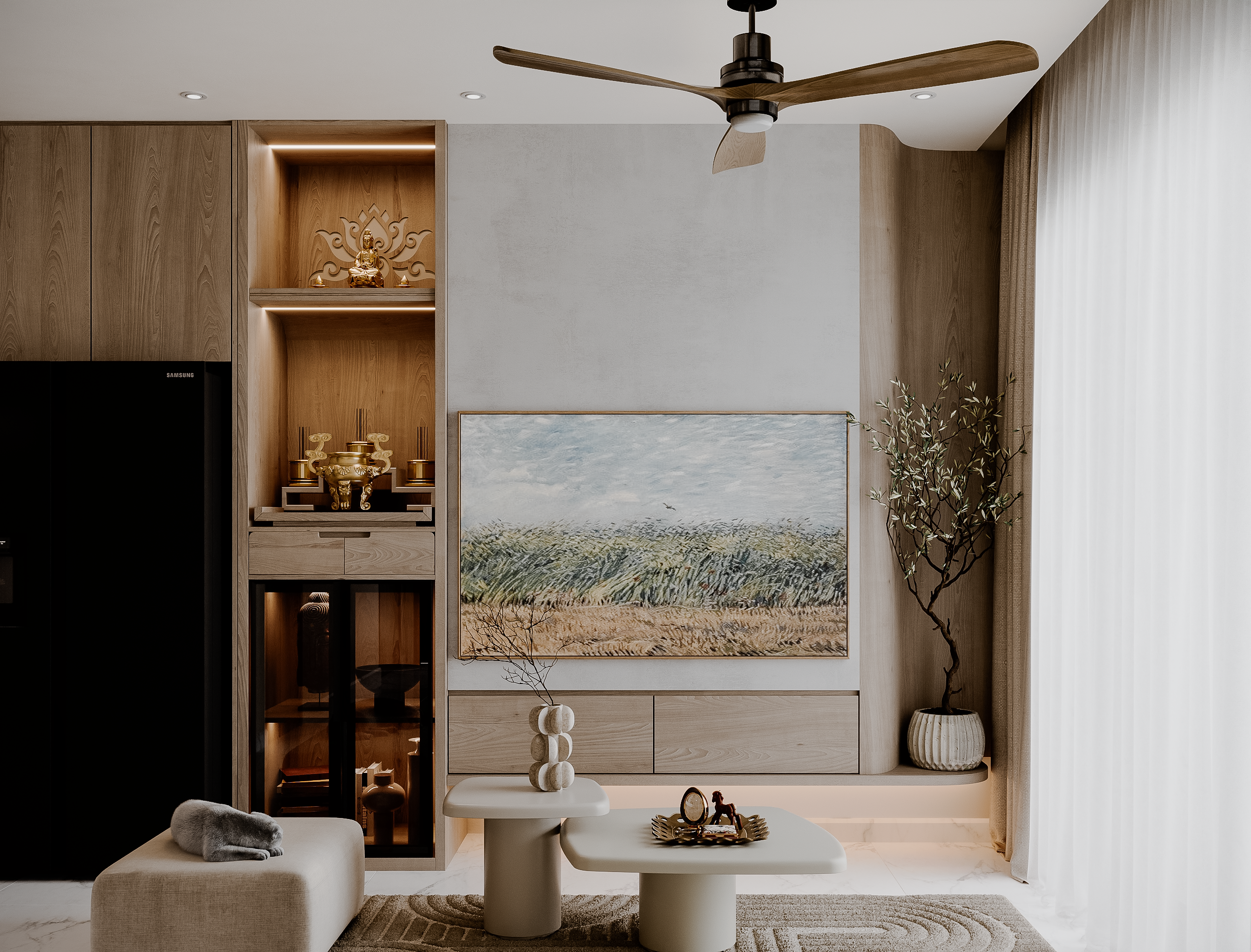 Mr Uy's living-kitchen Apartment-4