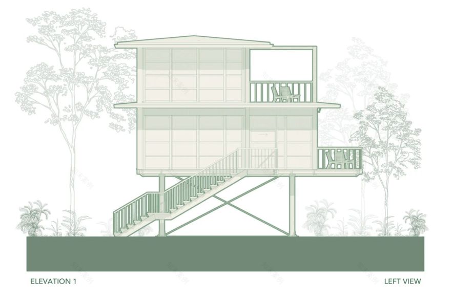 巴厘岛乌鲁瓦图树屋别墅丨印度丨Stilt Studios-23