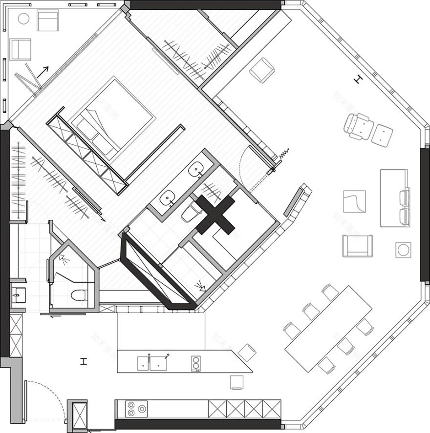 八角·三线 + 一方,台北 / 创研空间-98