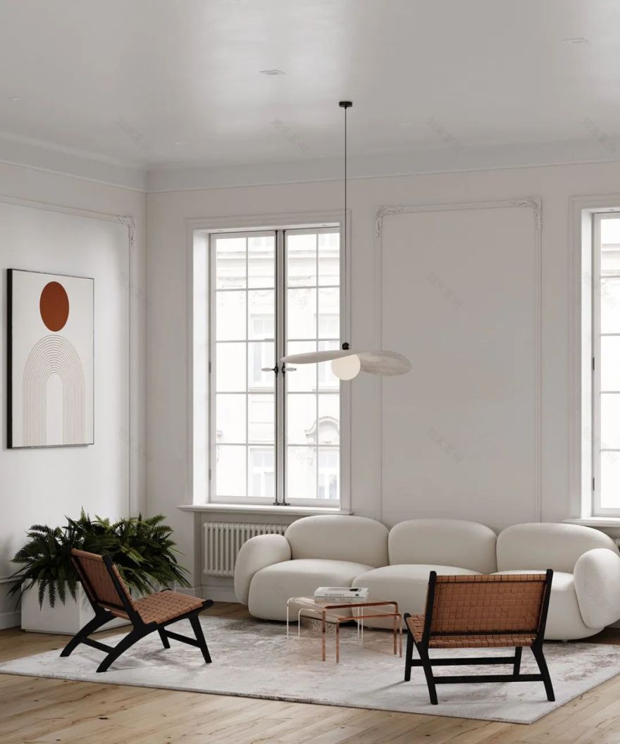 纯白极简公寓丨Shamil Kalimulaev-9