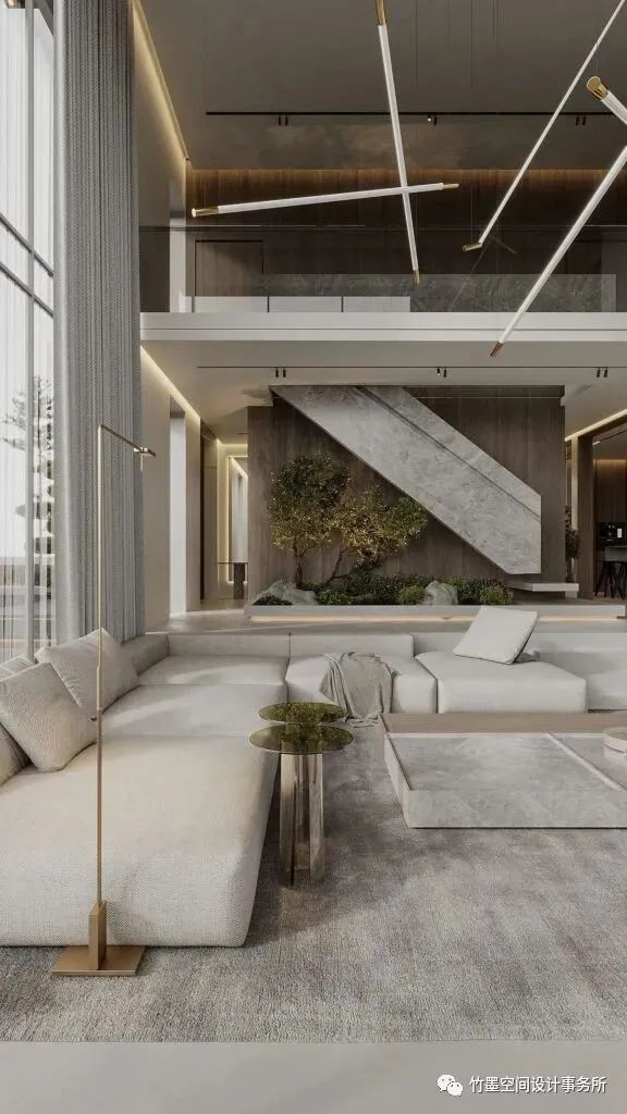 灰色艺术,简约奢华的完美融合丨竹墨空间设计事务所-30