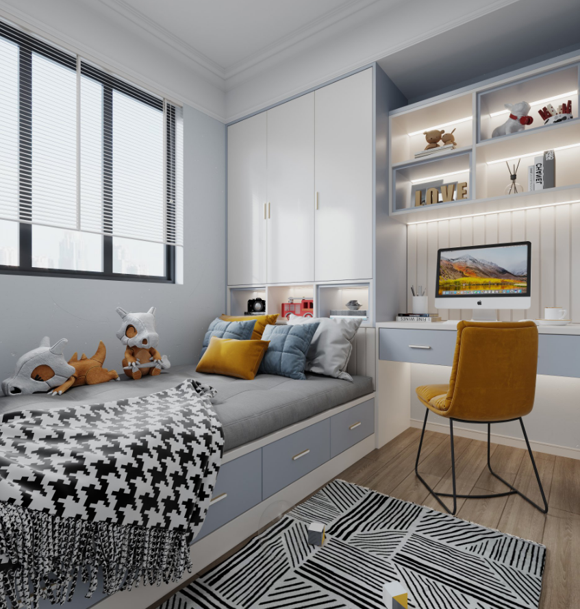 现代轻奢禅意平层设计-7