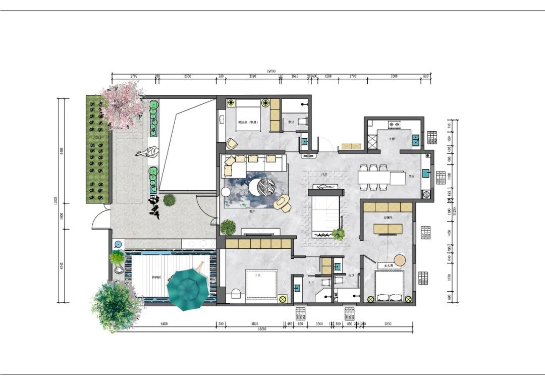 未央金茂府现代下叠别墅设计丨中国西安丨青马别墅设计-54