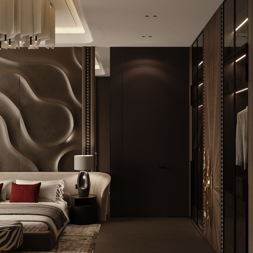 简约卧室丨俄罗斯莫斯科-6