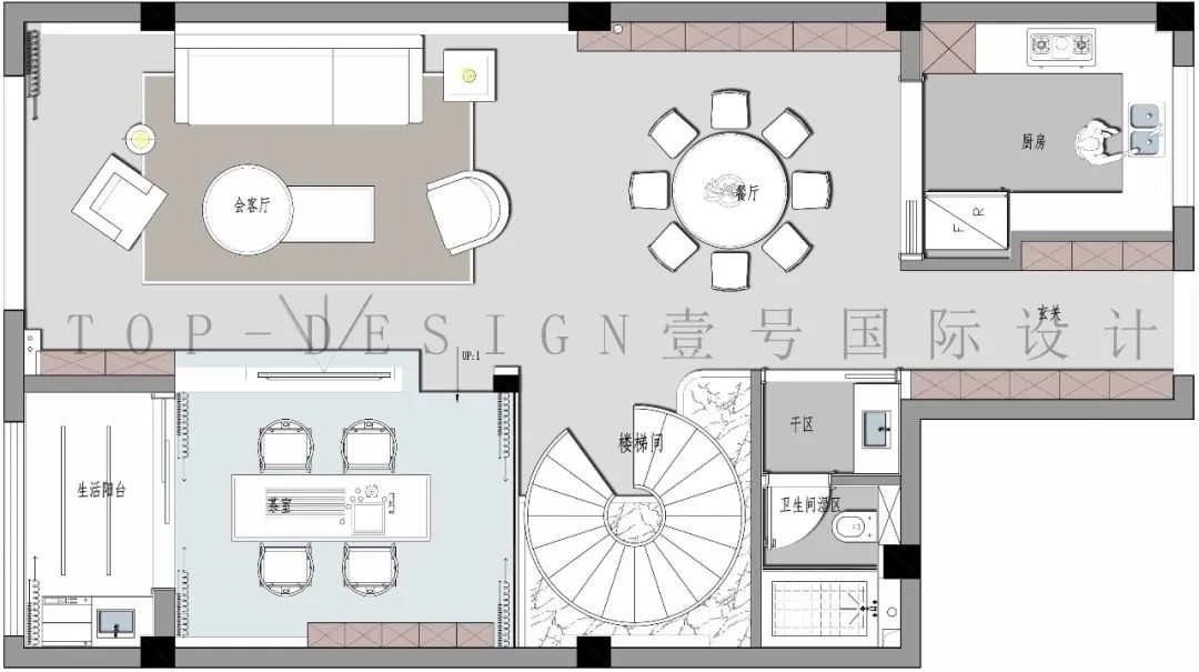香山麓院现代轻奢别墅设计丨壹号国际设计-69