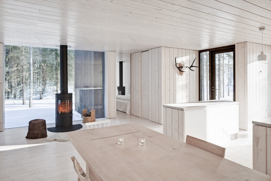 芬兰马蹄形岛屿四角别墅 | 可持续乡村生活典范-26