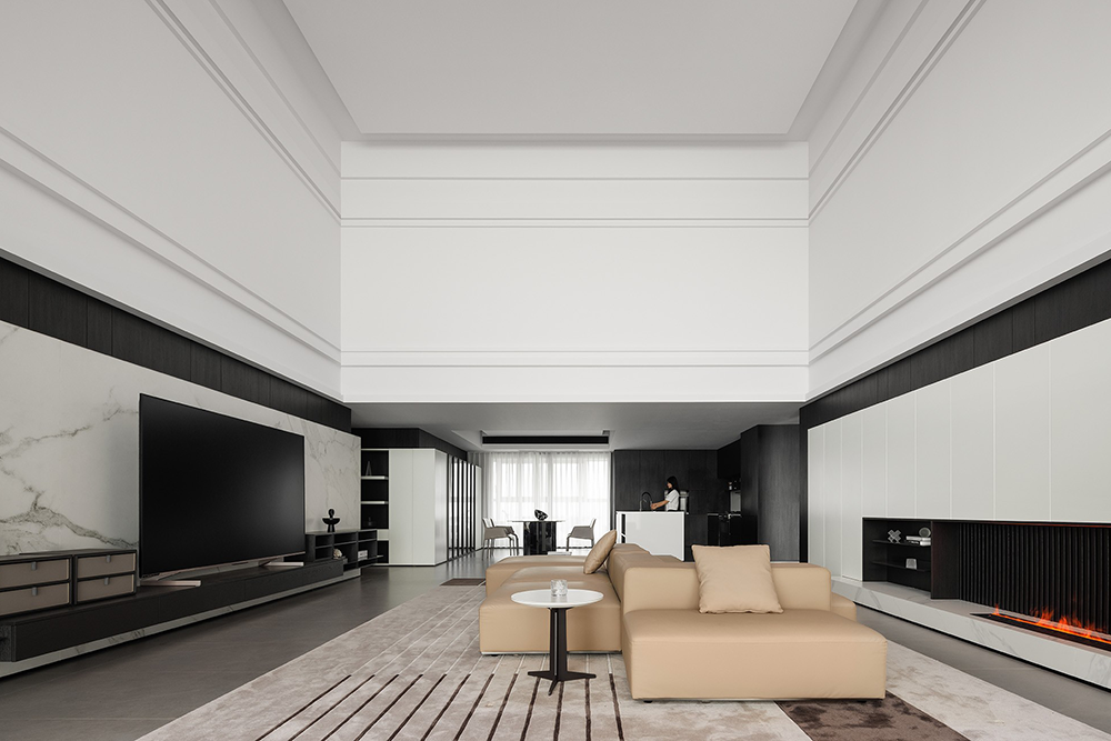 现代简约私宅空间设计丨科盛装饰设计-48