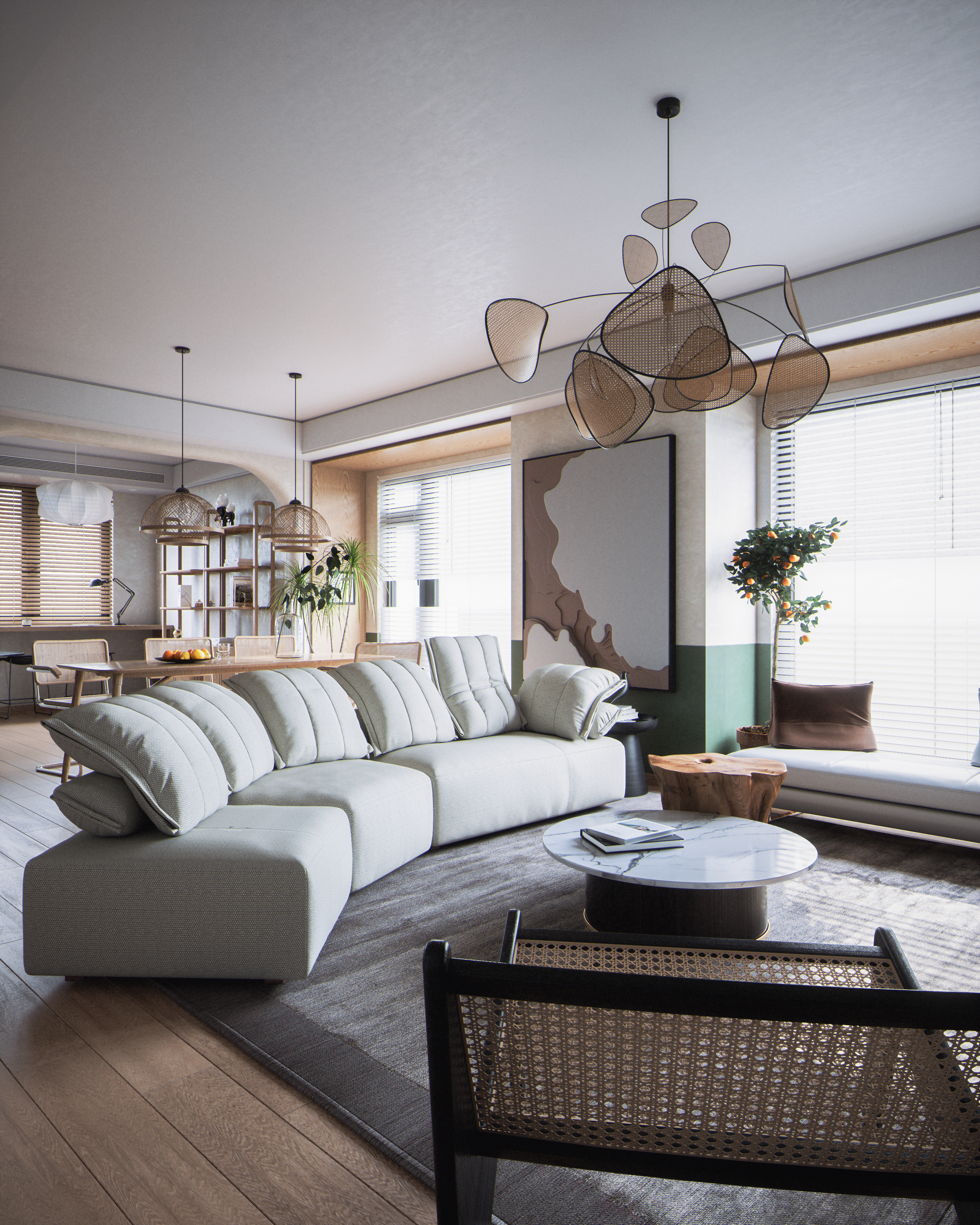 自然疗愈空间 | “木栖”光影艺术之家-2