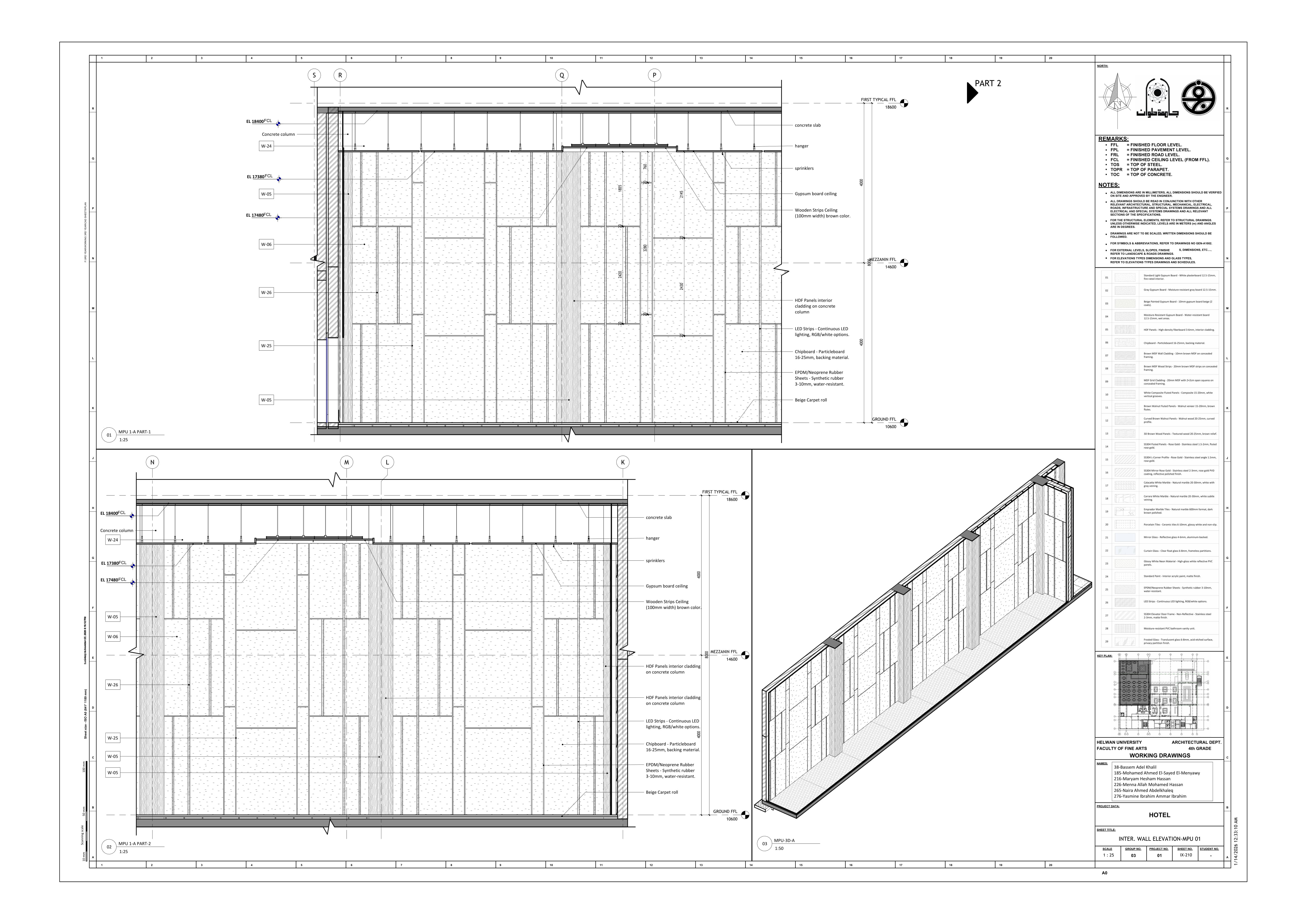 Blue Hotel | 3-Star Hotel Working Drawings-81