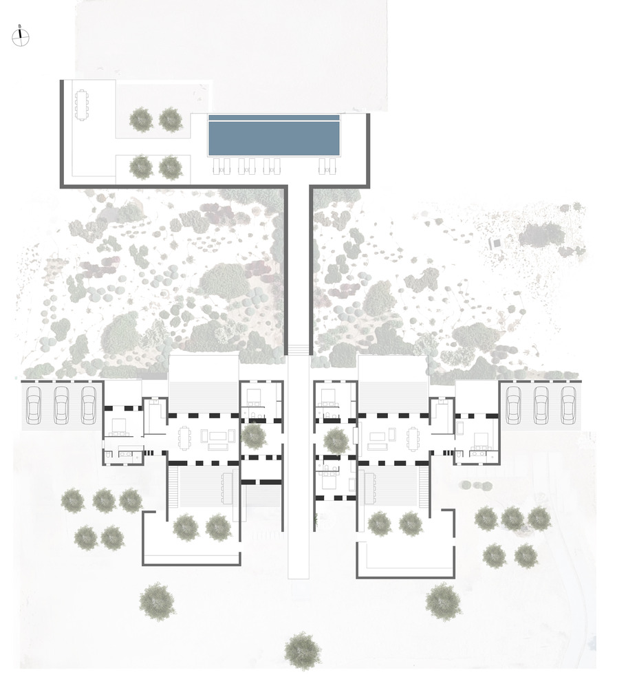 希腊 Paros 岛上的"藏匿与寻找" | 现代简约风格的双宅设计-45