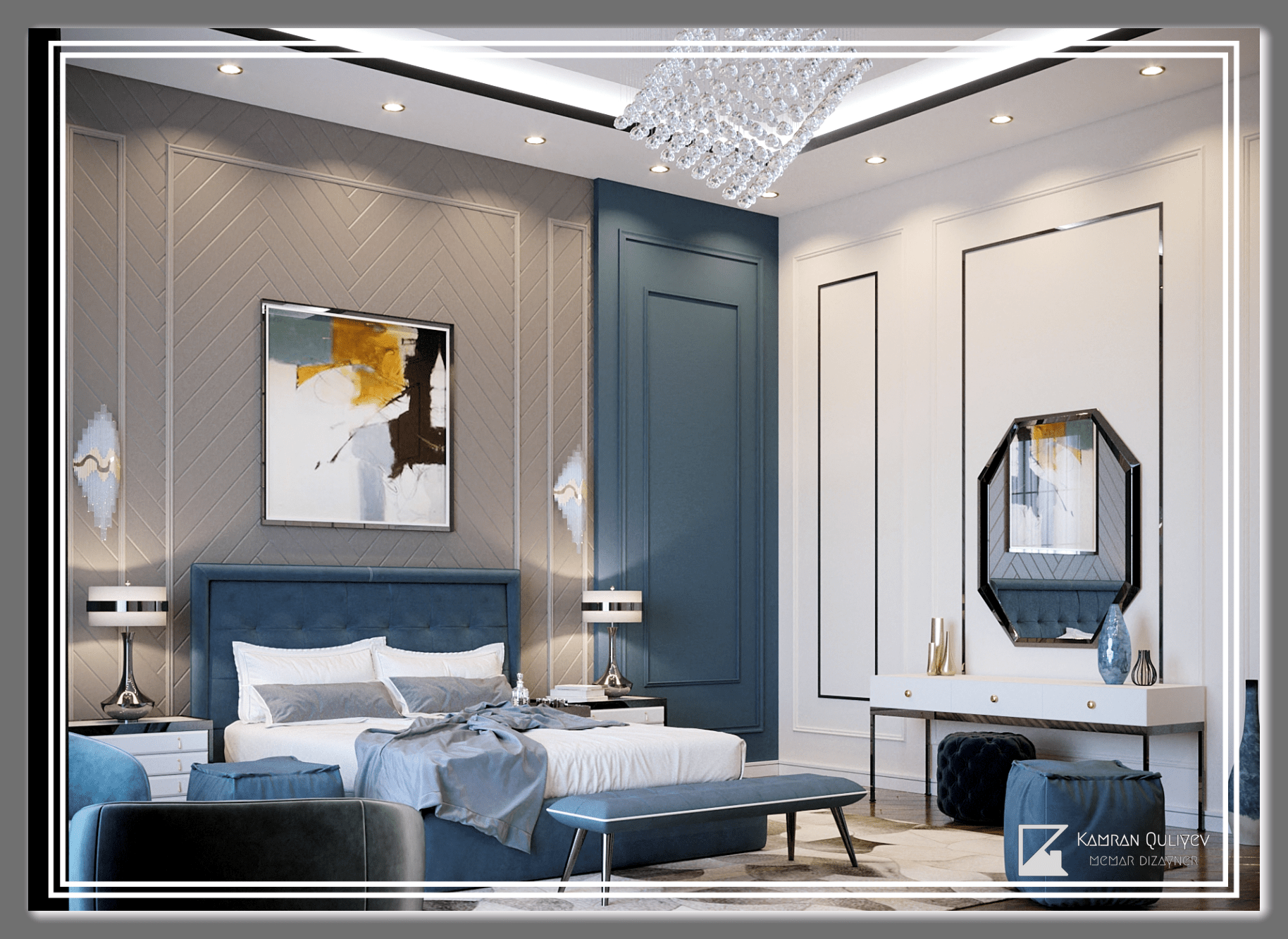 卧室室内设计方案丨阿塞拜疆丨Kamran Guliyev-22