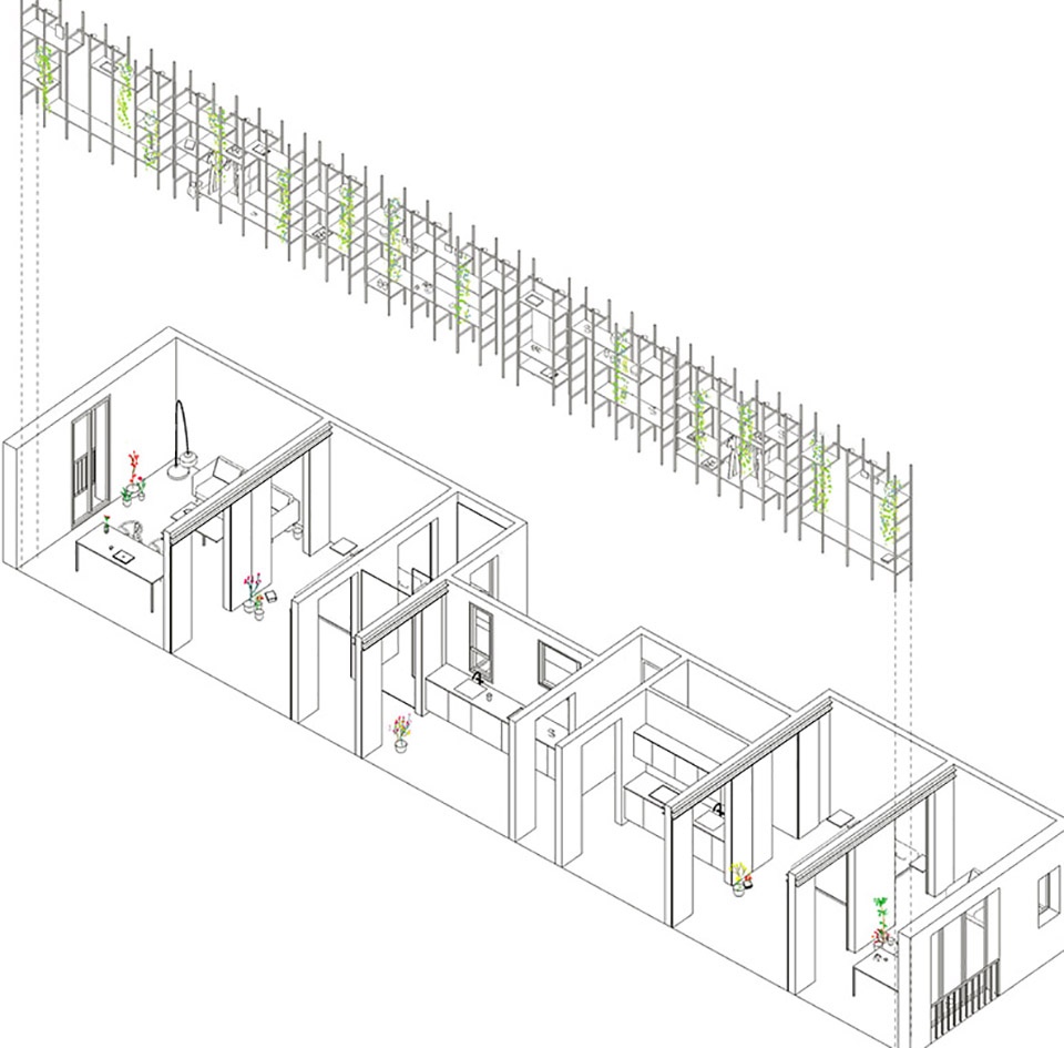 巴塞罗那十九世纪阁楼住宅,空间重塑与自然融合-35