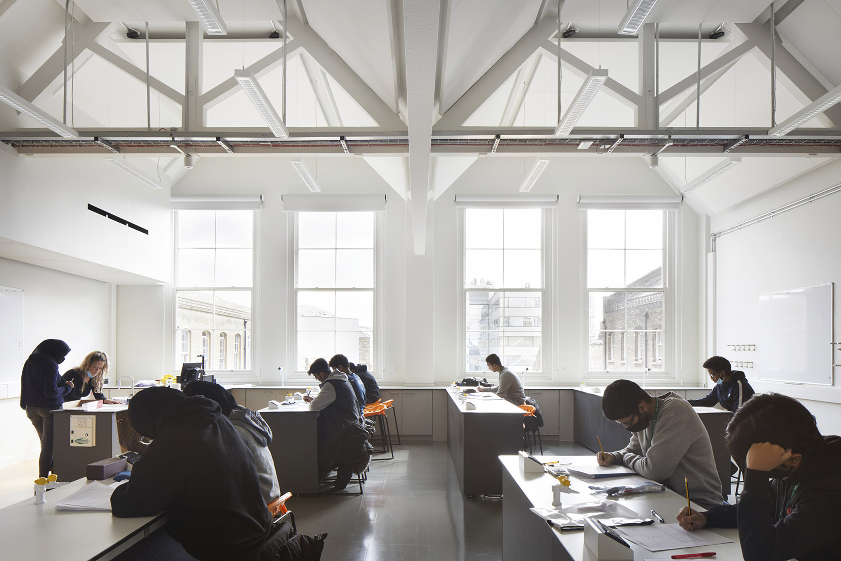 伦敦中央基金会男子学校丨英国伦敦丨HawkinsBrown-30