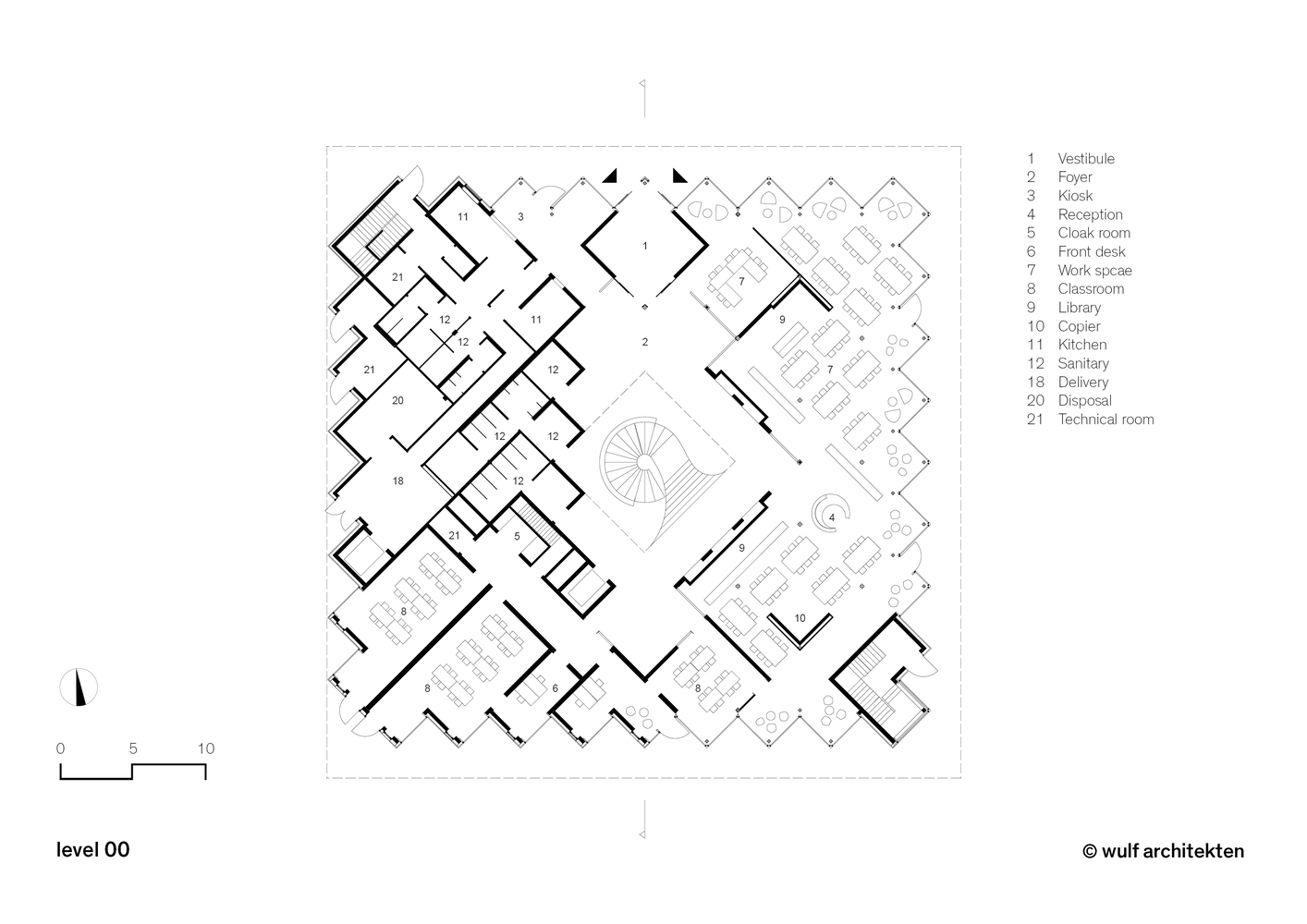 德国达姆施塔特职业学校中心北食堂与媒体中心丨wulf architekten-21