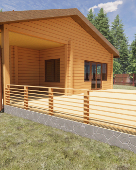 胶合木桑拿房及客房别墅项目