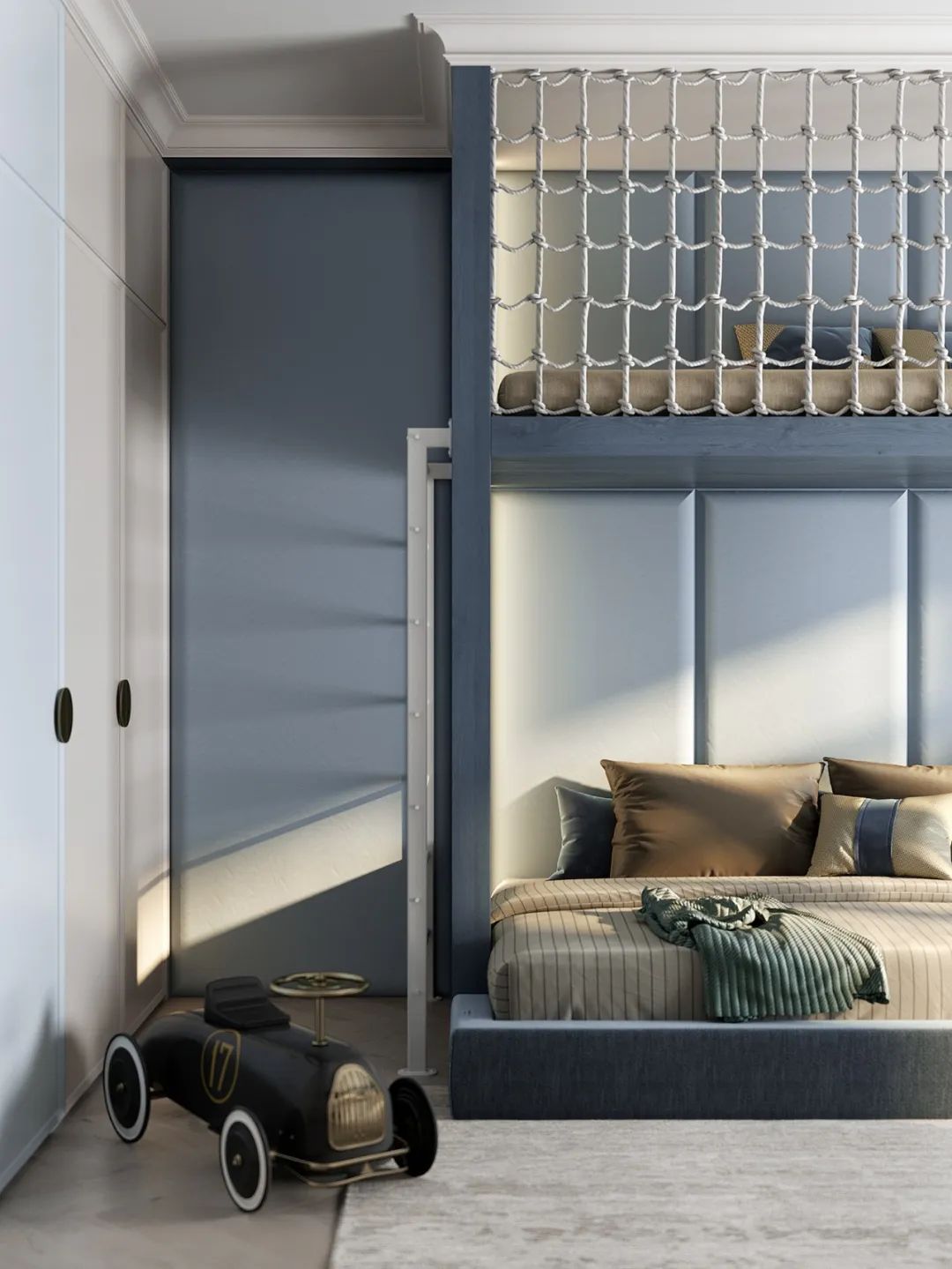 奶油色调黄铜细节,打造 120㎡精致高雅空间丨MARTA SHPACHENKO-30