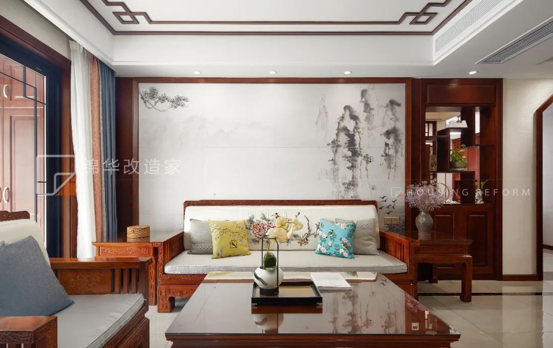 阳光 100 中式养老房 | 新中式风格,红木家具,强大的收纳功能-34