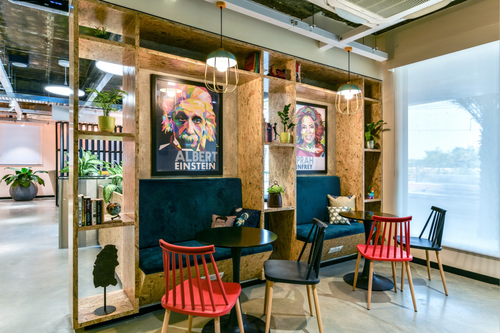Giving the Innovative Co-working Space an Eclectic, Creative and Functionally Superlative Workspace Interior Design-11