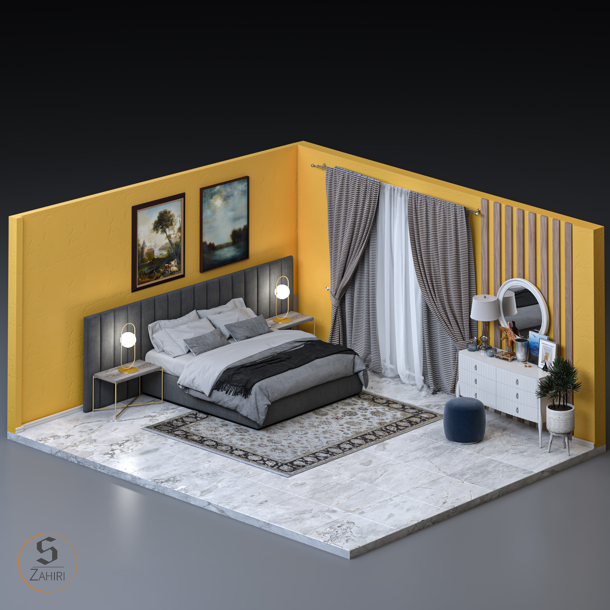 Isometric bedroom-1