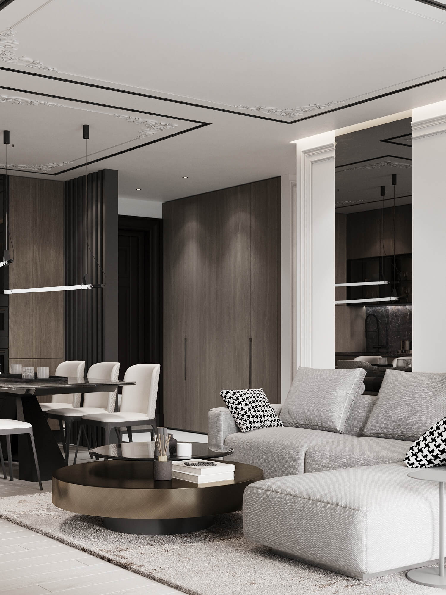 90㎡高级灰色系公寓设计 至素至简，气质非凡！-6