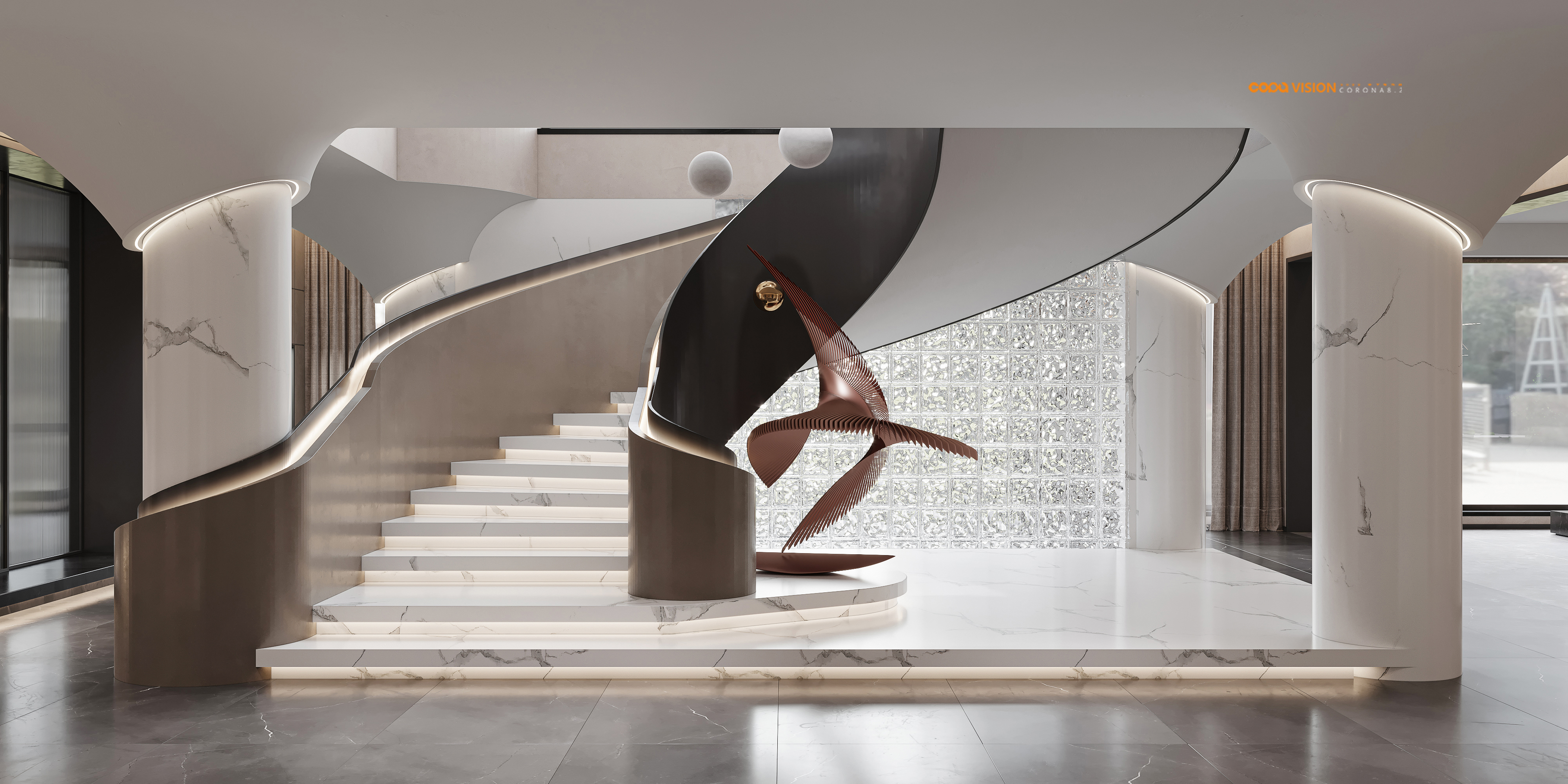 靠背视觉 2022 年中下旬家装效果图表现作品-17