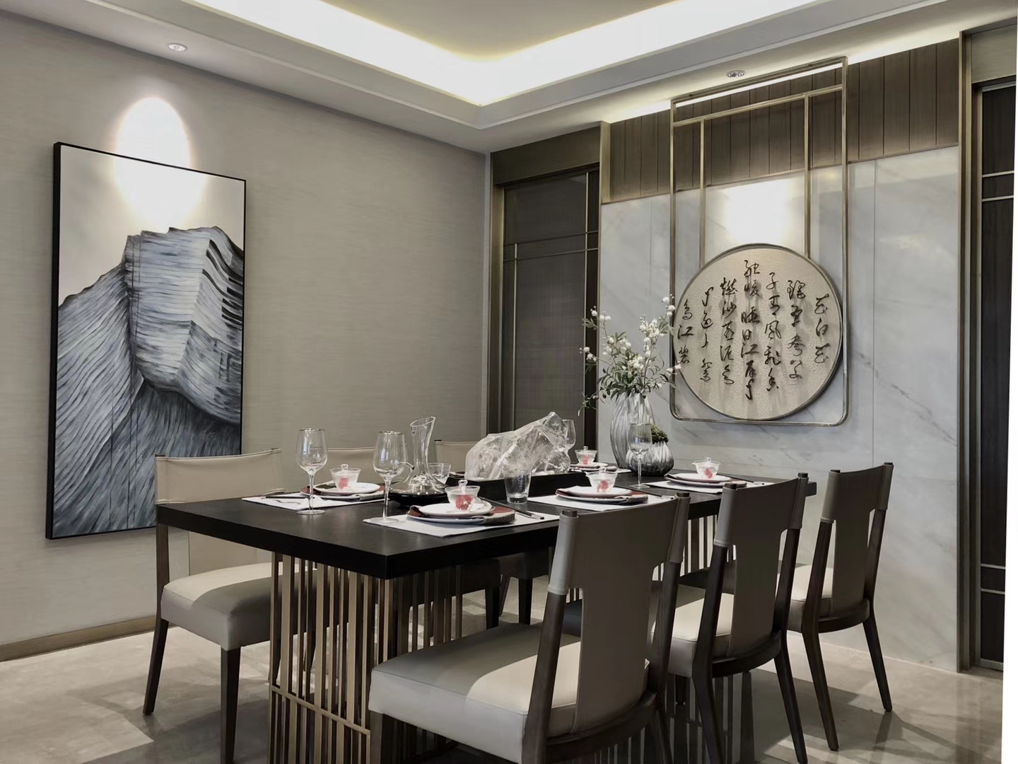 样板房室内设计 软装挂画-7