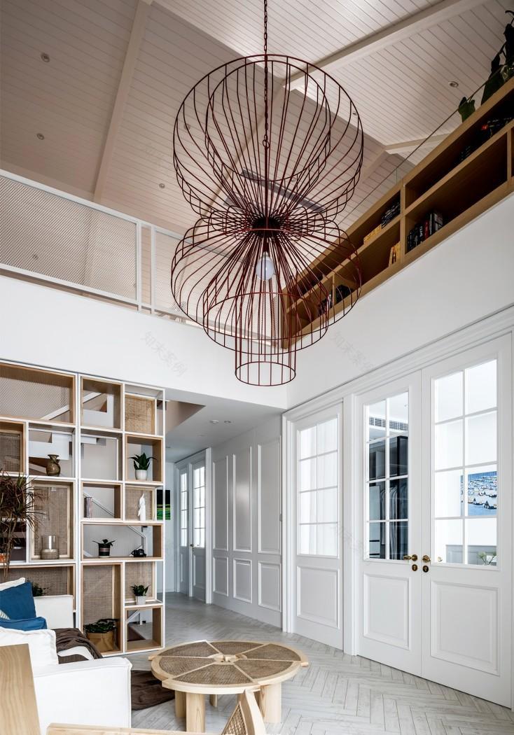 红房子开放式家居设计,自然元素打造复古质感-48