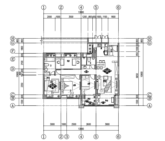 室内作品|福建漳州•建发玺院6#2302室-21