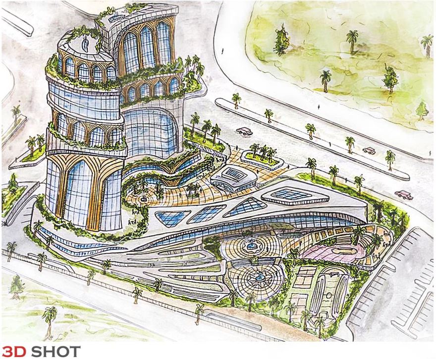 HERITAGE 5STARS HOTEL(毕业项目)丨埃及开罗丨HELWAN UNIVESRITY MATARIA 分校建筑系-48