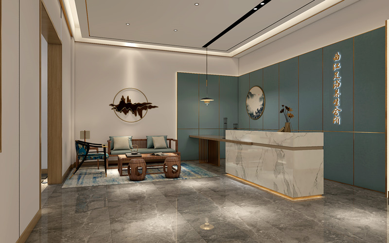 西安时尚足浴店装修案例-2