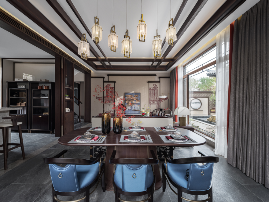 五矿铂海樾府 L 户型 · 盛唐古韵新中式空间设计丨中国营口丨FANST 泛思特设计-20