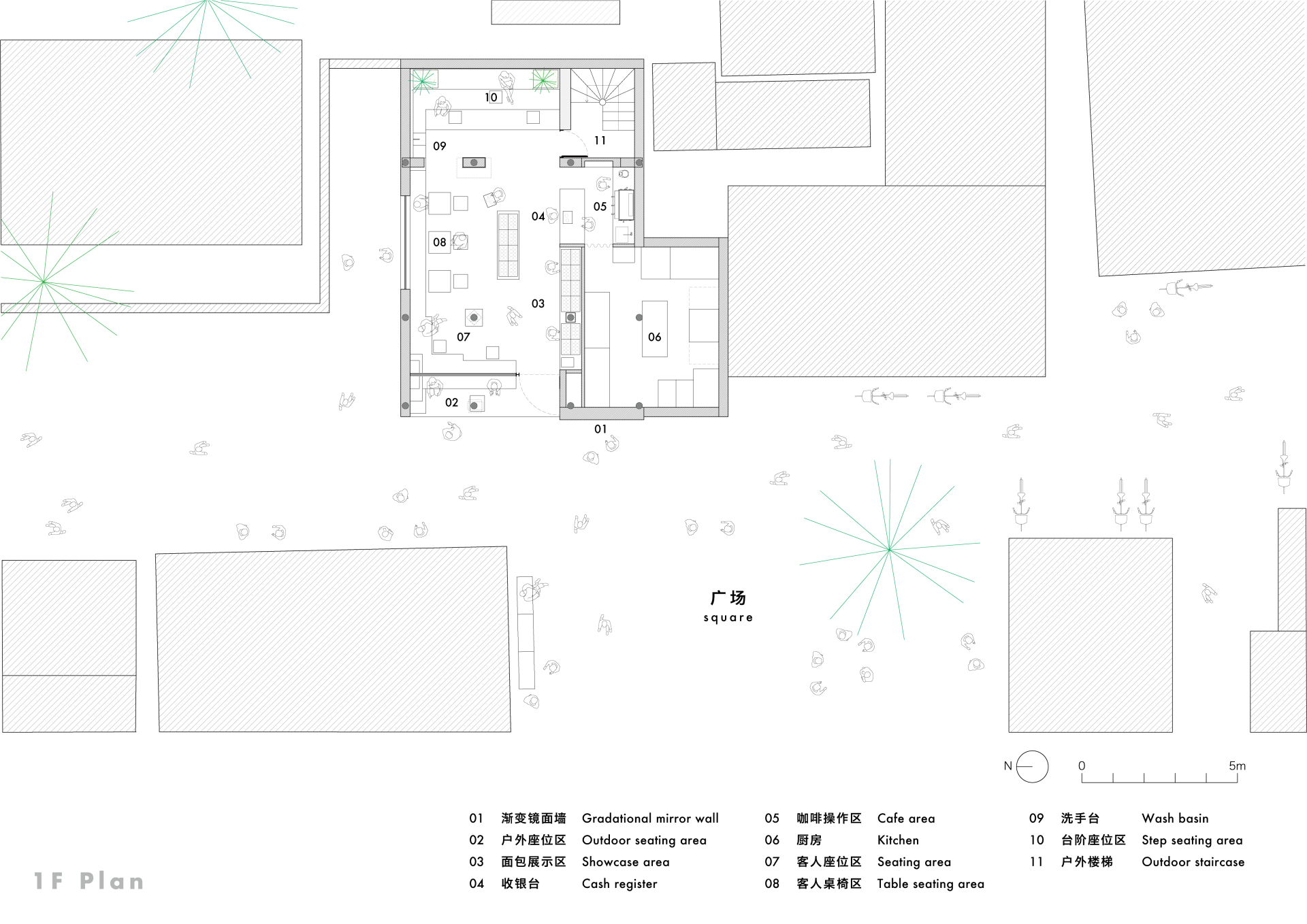 JM Cafe 白塔寺店丨中国北京丨B.L.U.E.建筑设计事务所-64