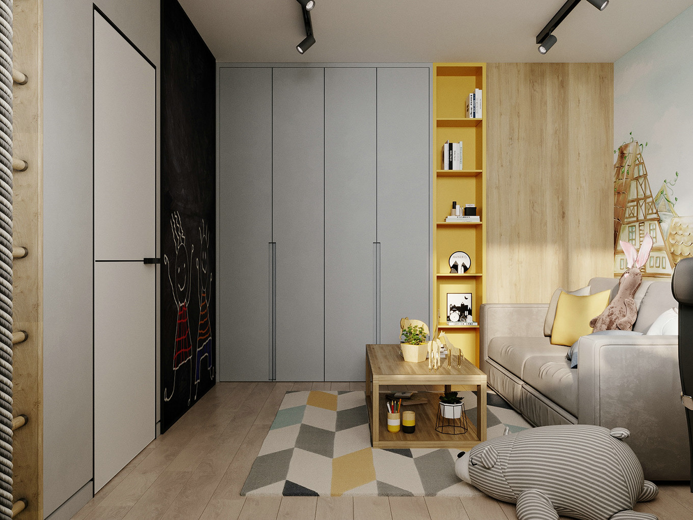 北欧原木的诗意生活——XX 项目生活空间设计-22