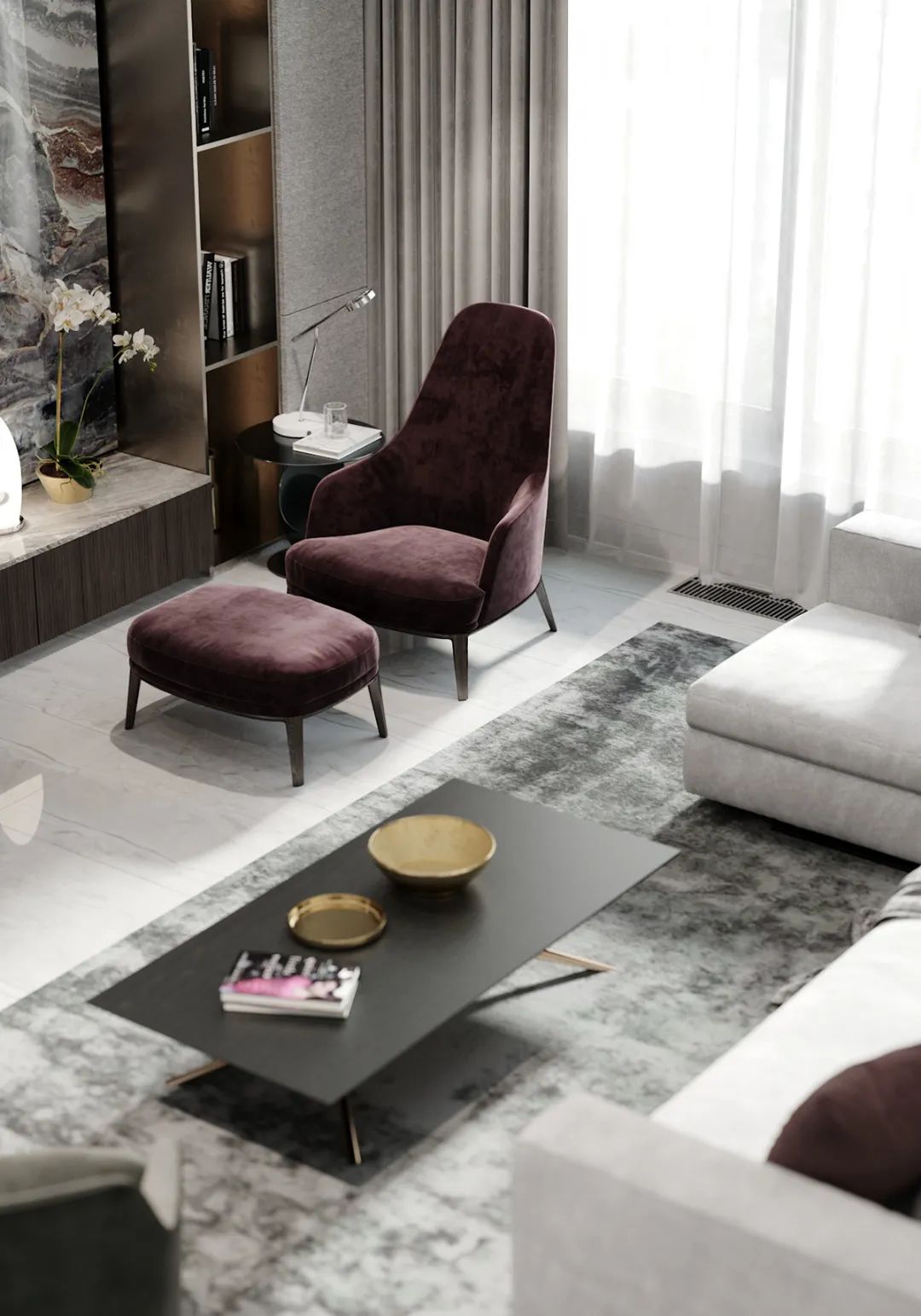 高级灰金属风格住宅丨俄罗斯丨俄罗斯圣彼得堡设计师 Gavriil Verbitsky-46