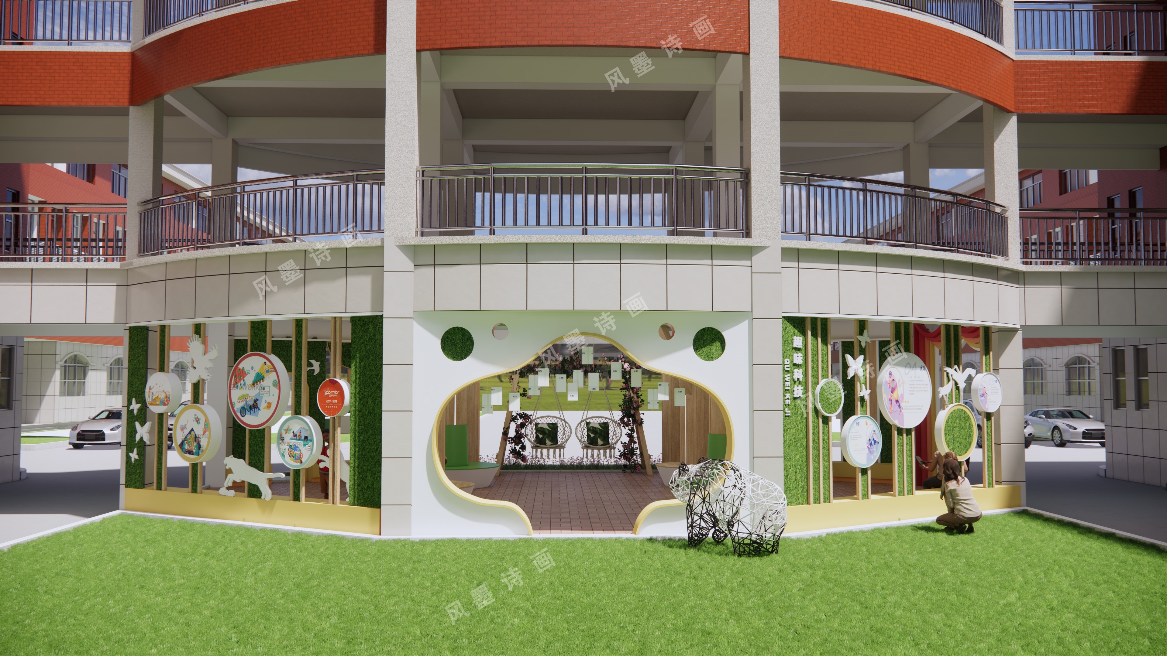 某学校长廊设计-9