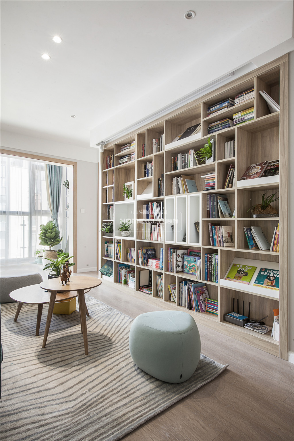 80 平北欧风润城家居,原木清新打造宽敞成长空间-18