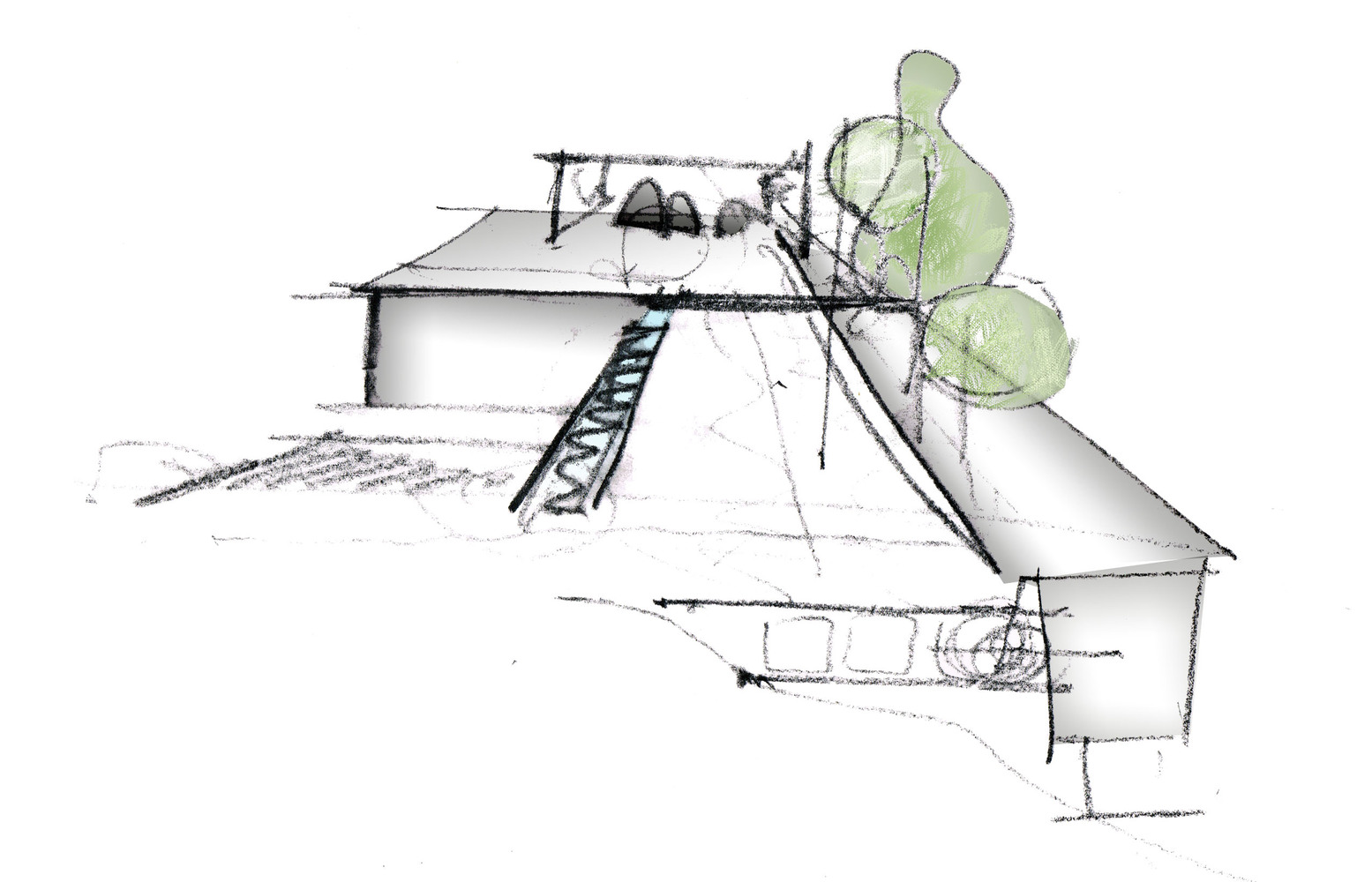 墨西哥陡坡上的绿意之家-52