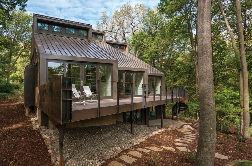 Renovation of a Private Residence on a Wooded Site Near Iowa City, Iowa-1