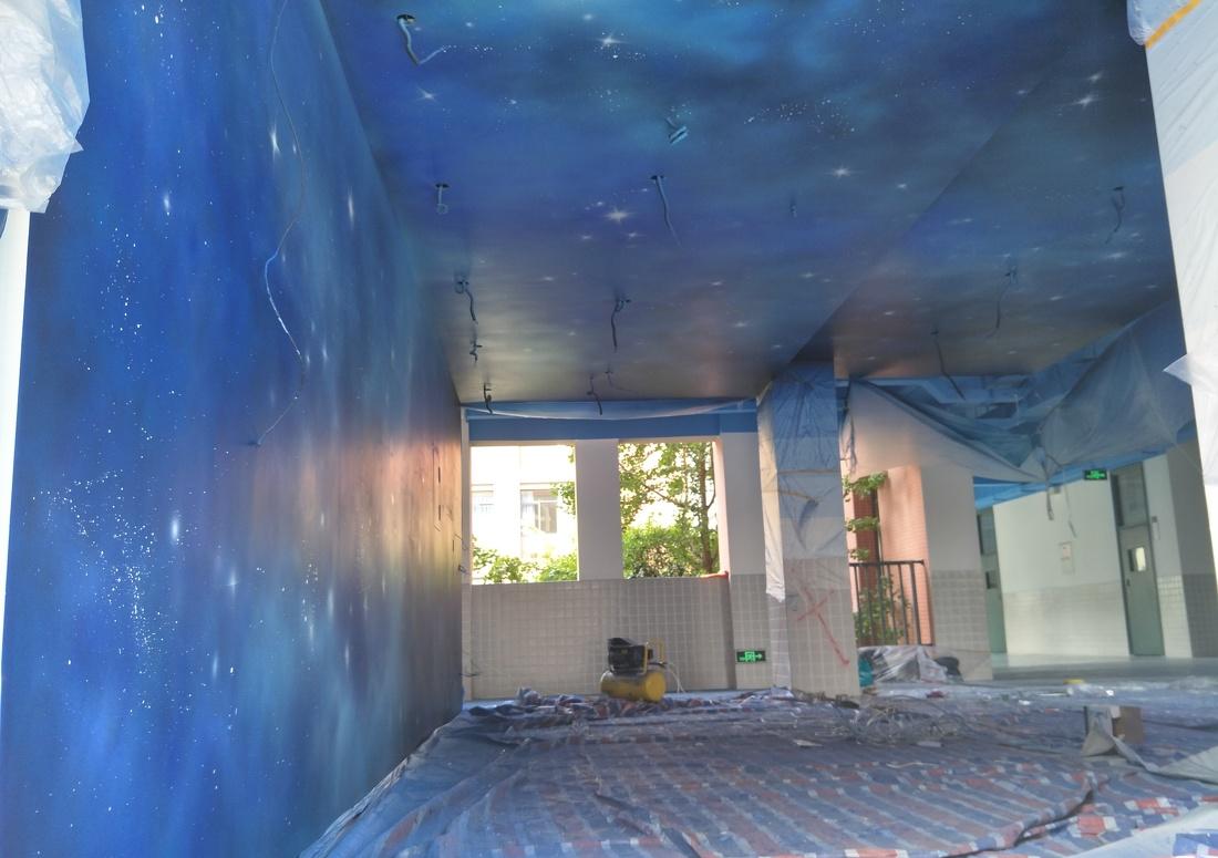 农村壁画新潮流 · 3D 立体星空墙绘丨中国成都-26