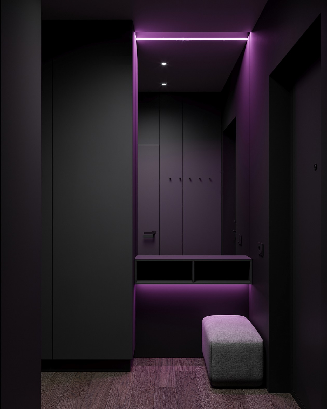 圣彼得堡高级黑色系公寓 质感超细腻-16